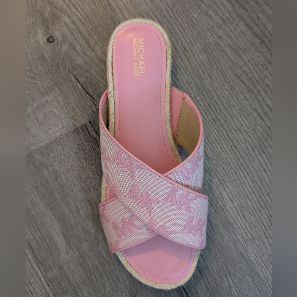 Michael Kors Pink Espadrille Sandals